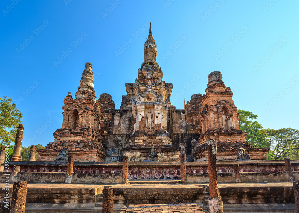 ruin temple at Sukothai Historical Park, Thailand