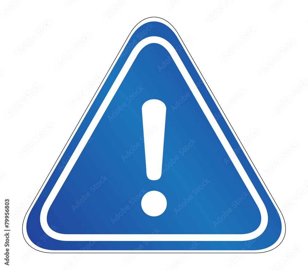 Exclamation danger sign Exclamation danger sign