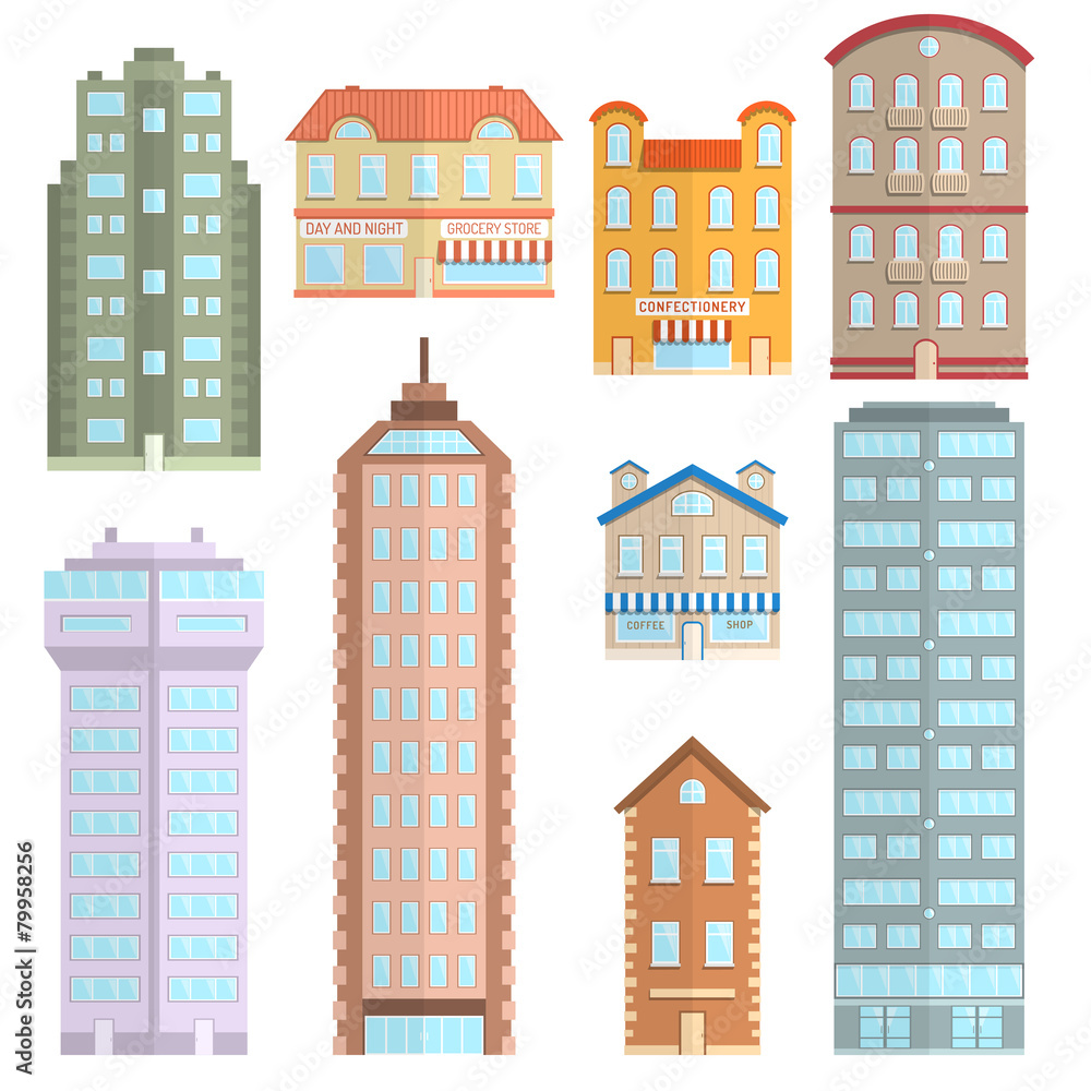 House Icons Flat Set House Icons Flat Set