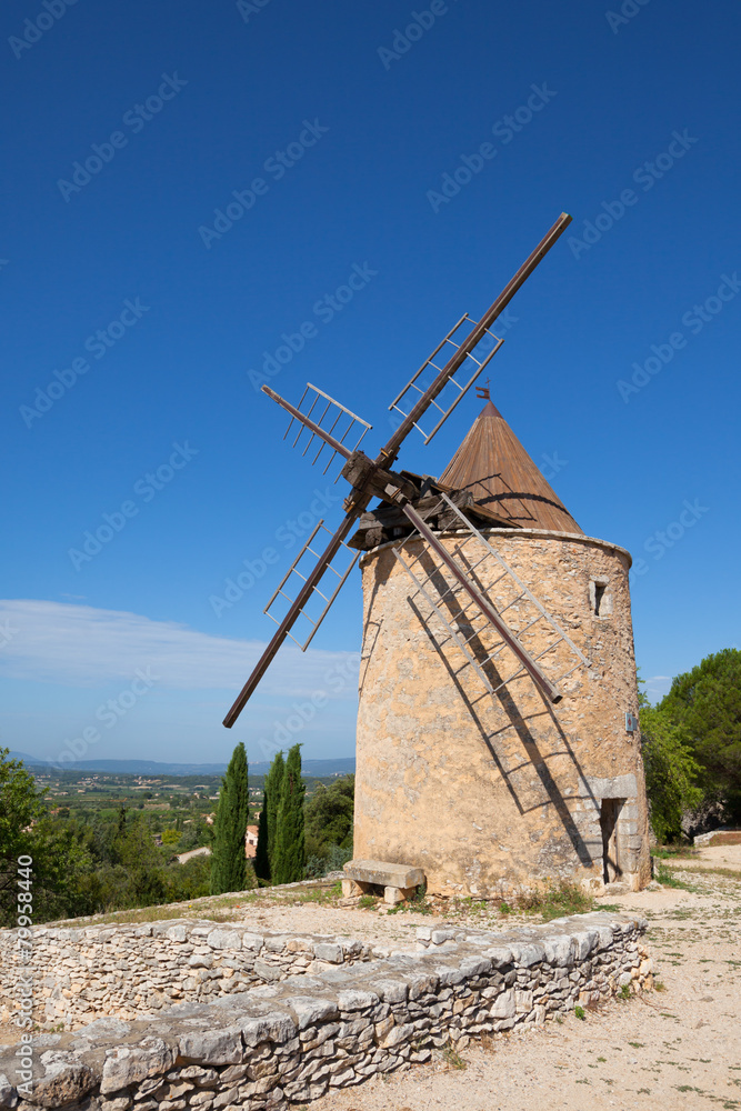 Windmill in Saint Saturnin les Apt, Provence, France