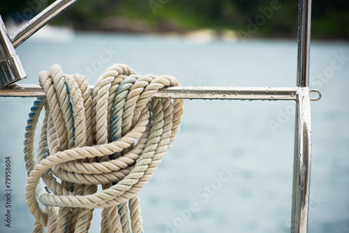 Nautical mooring rope