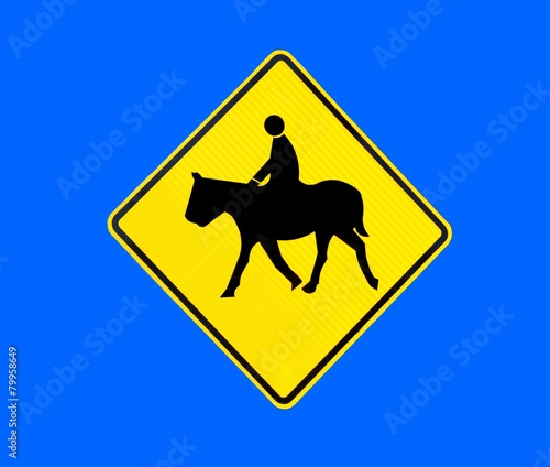 Horse Crossing Sign