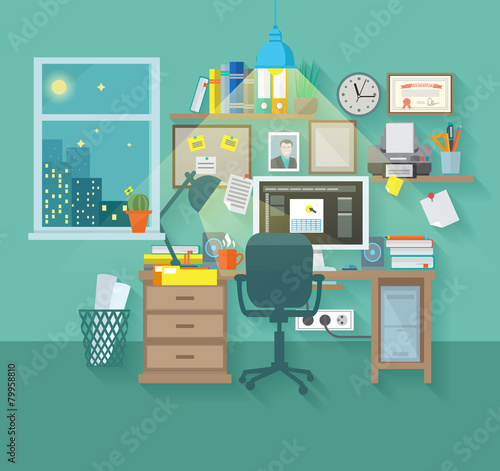 Workspace In Room