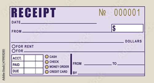 Financial receipt