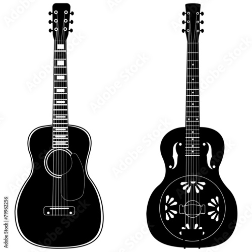 Acoustic and resophonic guitar