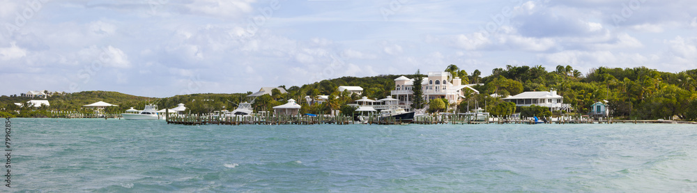 Fototapeta premium panorama of elbow cay, bahamas
