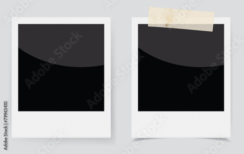 Vector instant photo frame