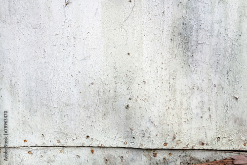 Background with grunge old wooden wall with flaking paint