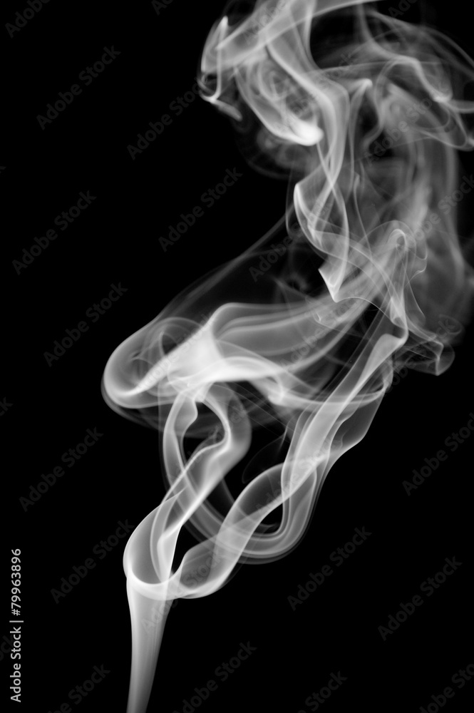 Abstract smoke isolated on black Abstract smoke isolated on black