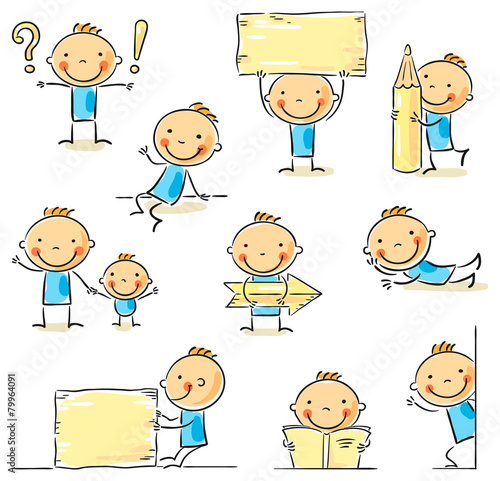Stick figure cartoon character