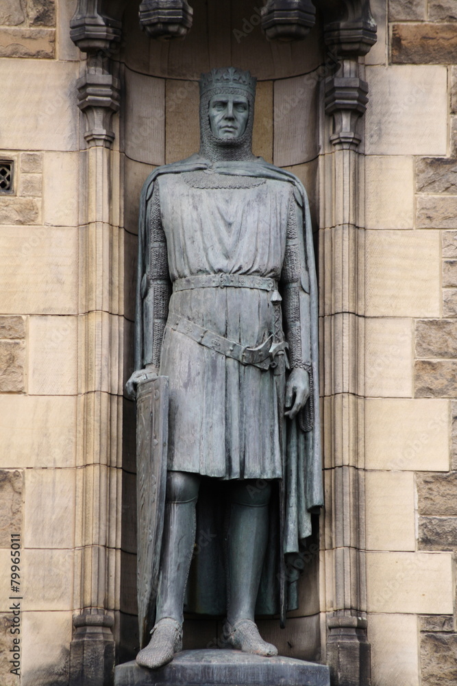 Fototapeta premium Robert the Bruce statue in Edinburgh scotland