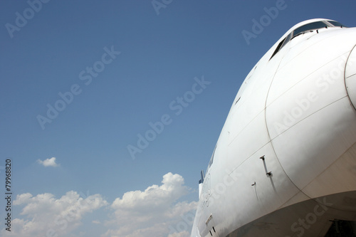 Boeing 747 Close Nose View