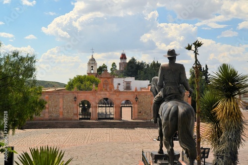 Hill chapel in colonial town Zacatecas, Mexico photo