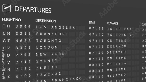 Airport Departure Board
