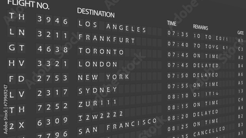 Airport Departure Board