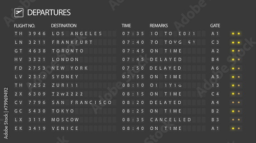 Airport Departure Board