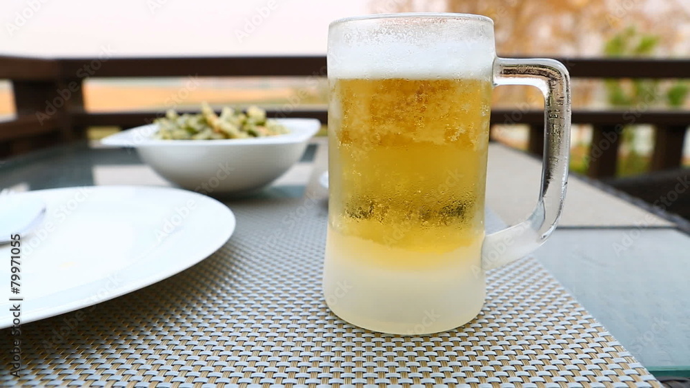 drinking beer with thai food drinking beer with thai food