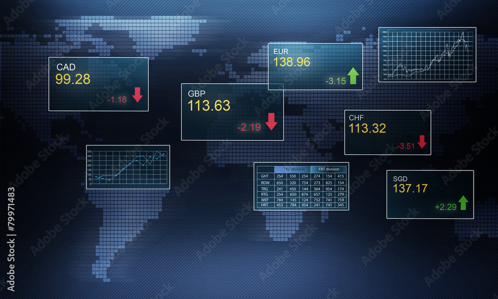 Naklejka premium Stock exchange concept