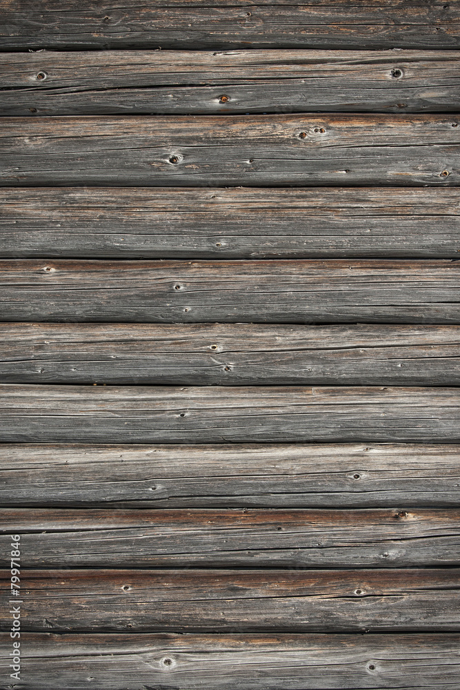 Detail on old wooden wall