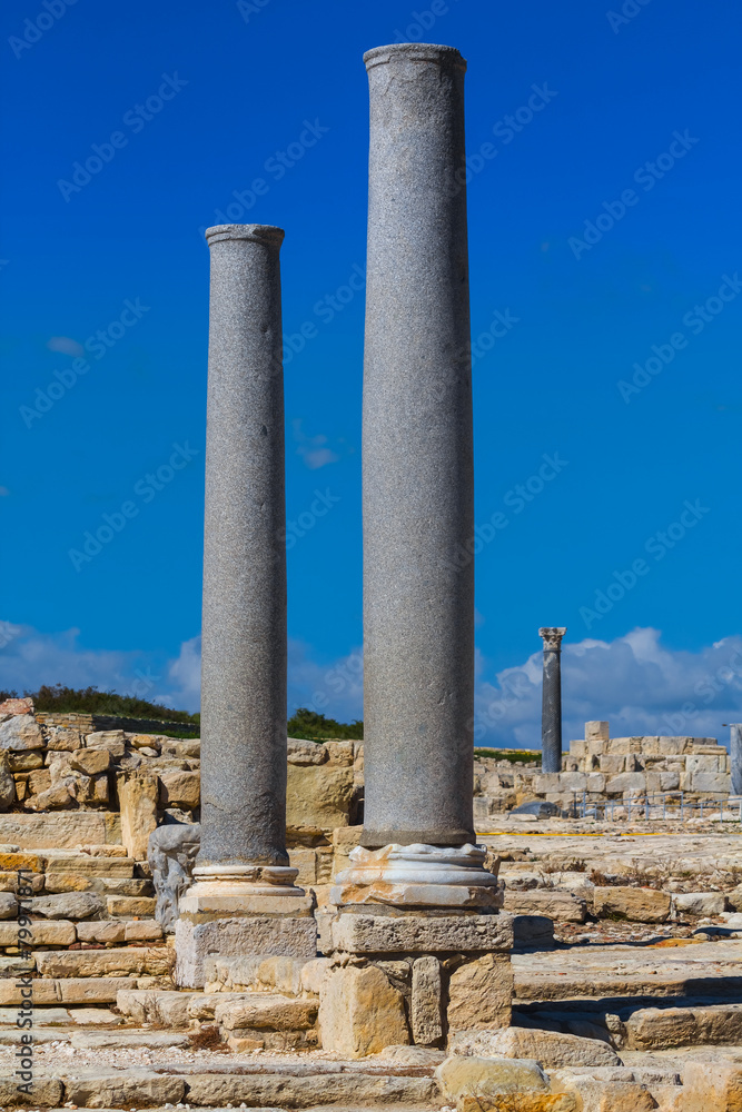 old greek polis ruin cyprus limassol