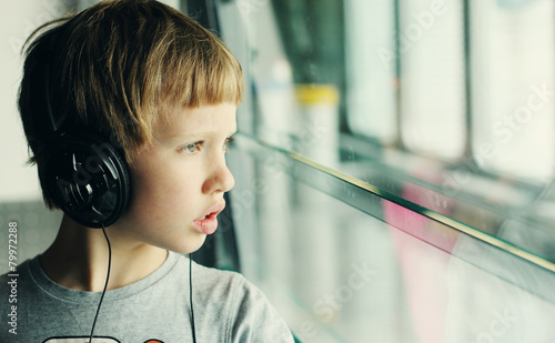boy with headphones