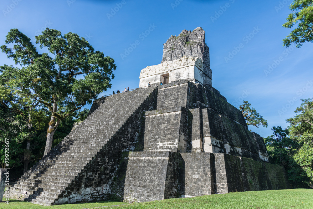 Mayan ruins at Tikal, National Park. Traveling guatemala, centra Mayan ruins at Tikal, National Park. Traveling guatemala, centra