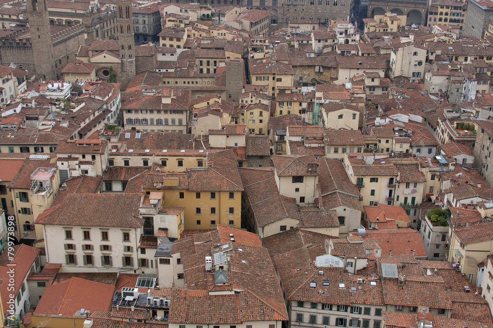 Fototapeta premium Florence roof tiles in Tuscany