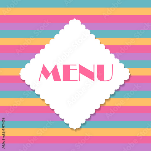 Restaurant Menu Template Vector Illustration