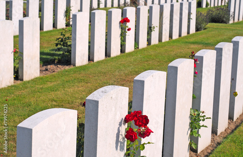 Vászonkép British World War I cemetery near Ypres