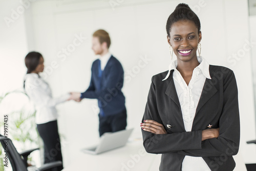 Young woman in the office