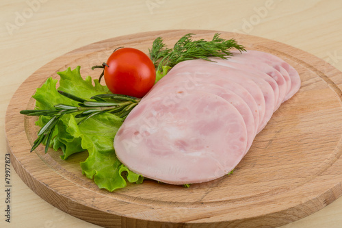 Sliced ham