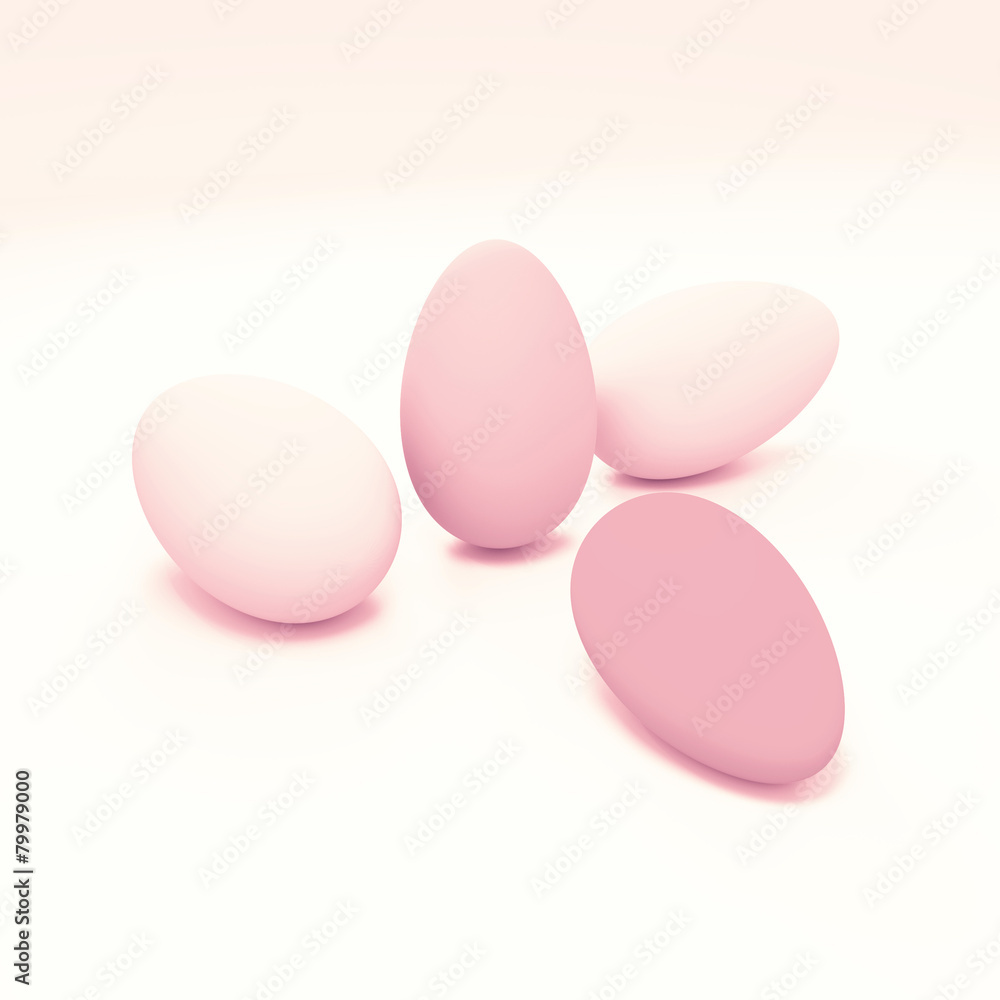 Easter eggs set background Easter eggs set background