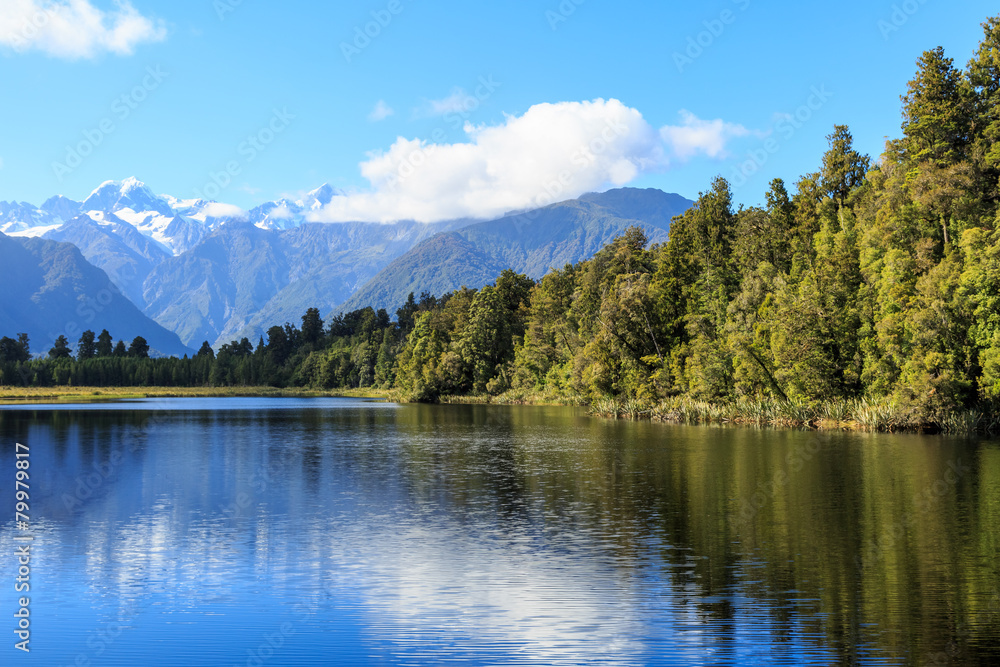Lake Matheson and Mount Cook