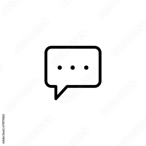 Chatting - Trendy Thin Line Icon