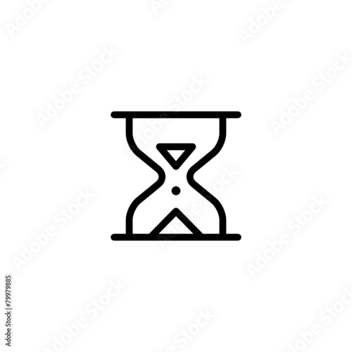 Hourglass - Trendy Thin Line Icon