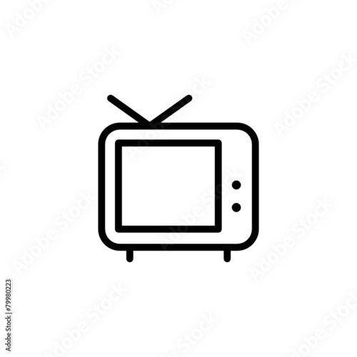 TV - Trendy Thin Line Icon
