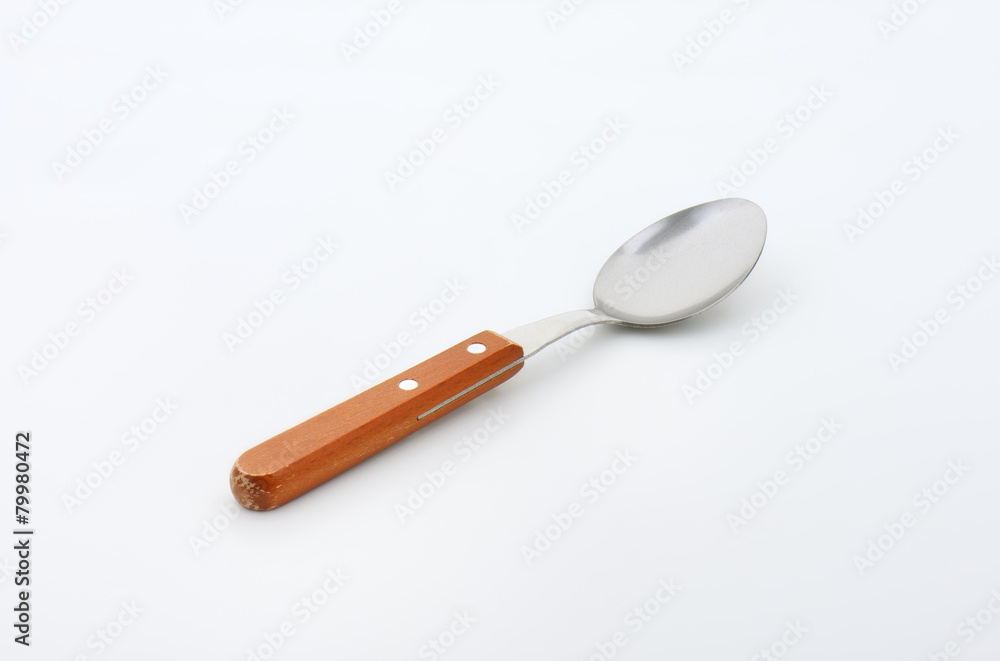 Wooden-handled teaspoon Wooden-handled teaspoon
