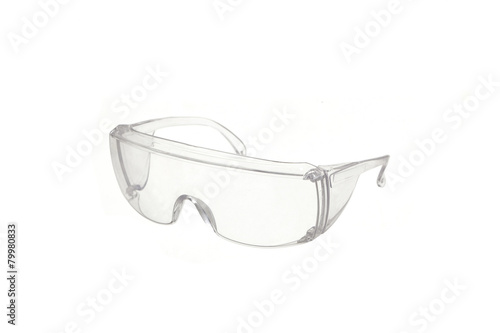 safety glasses isolated