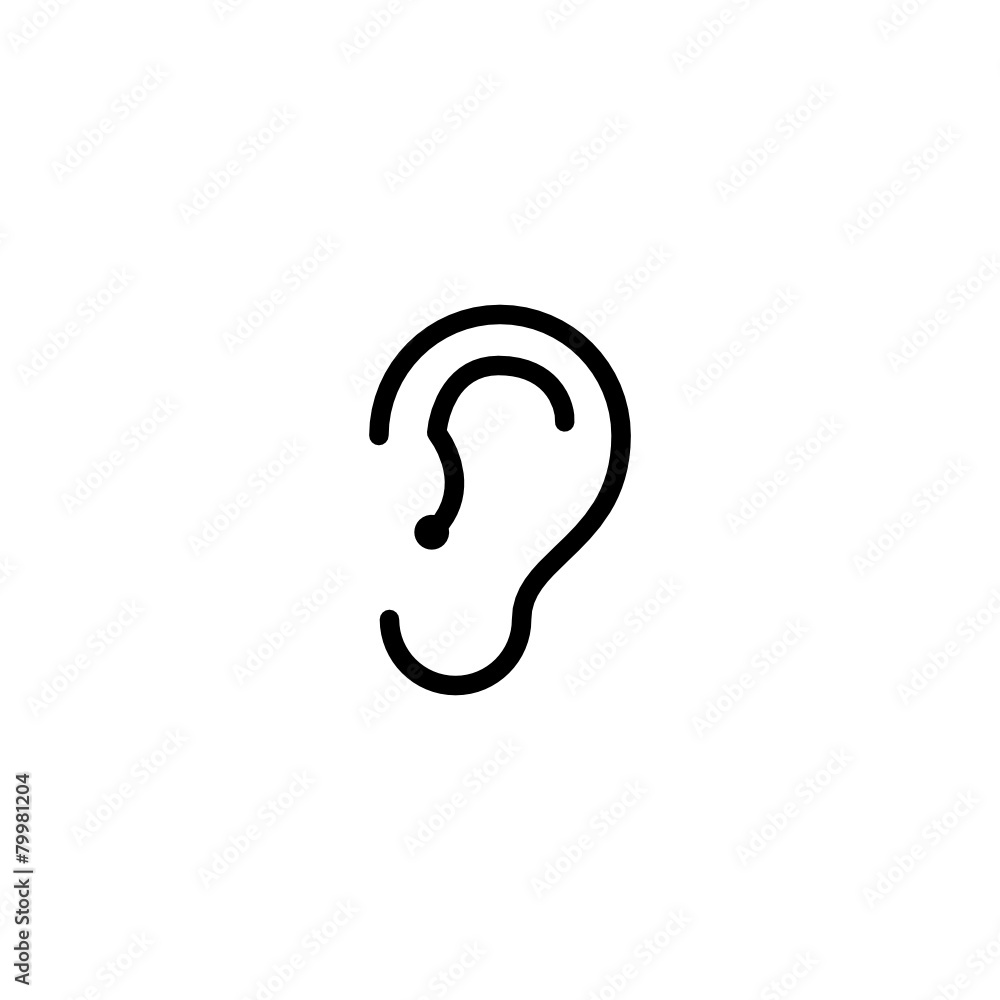 Hearing - Trendy Thin Line Icon Hearing - Trendy Thin Line Icon