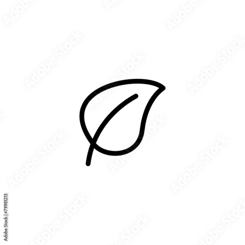 Leaf - Trendy Thin Line Icon