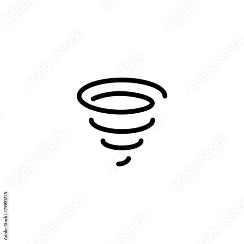 Tornado - Trendy Thin Line Icon