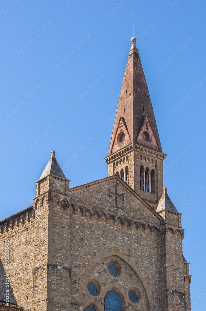 Basilica of Santa Maria Novella. View from railway station.