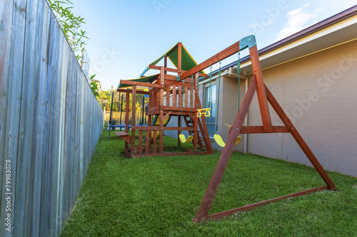 Tablou pe pânză Backyard play set