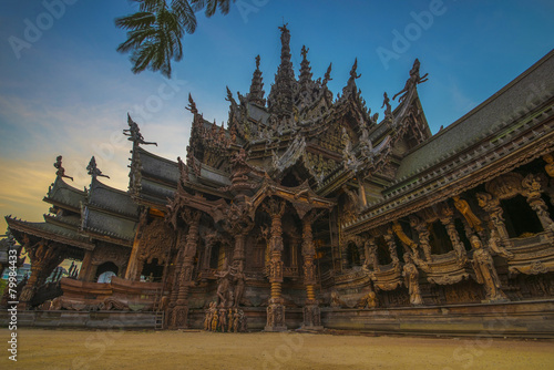 Sanctuary of truth in Naklua Pattaya © Stockbym