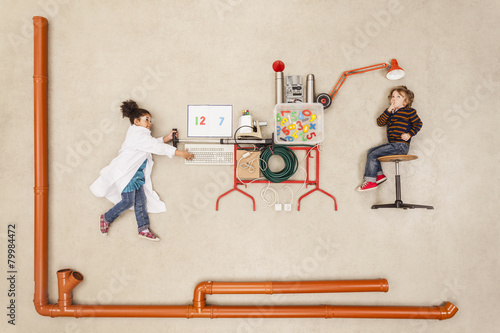 Children creating miraculous learning machine