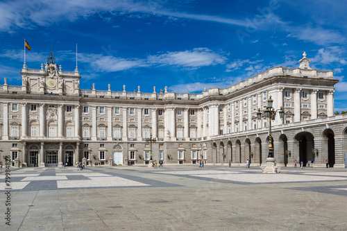 Royal Palace in Madrid  Spain