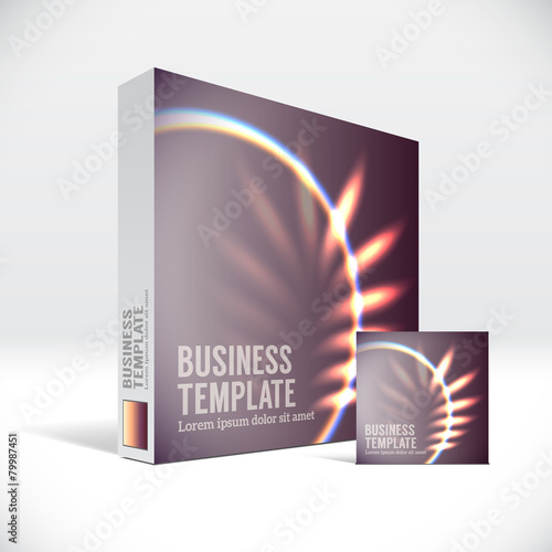 3D Identity box with abstract shiny cover