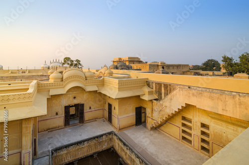Courtyard inside Nahargarh Fort in Jaipur