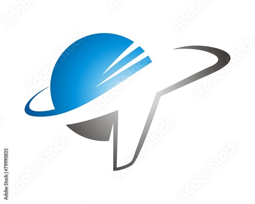 abstract travel logo