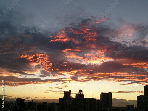 マンションからの夕焼け